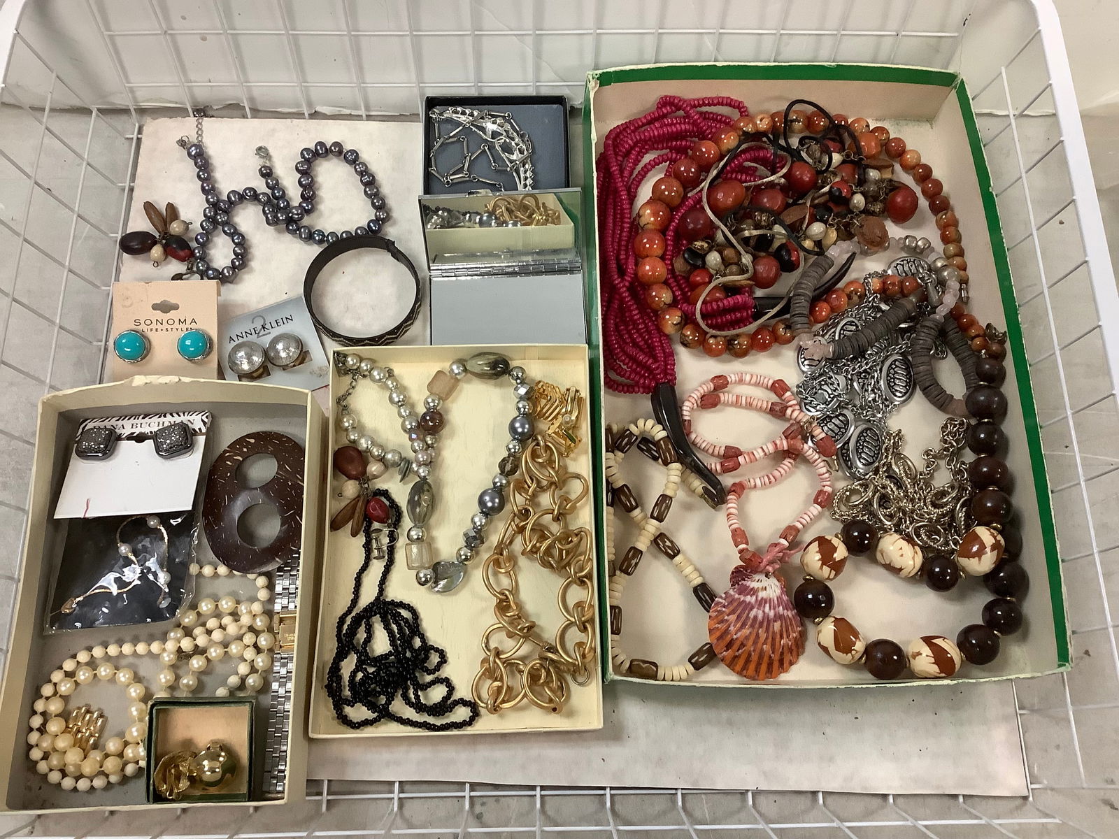 Lot of various necklaces, earrings(Sonoma, Anne Klein,Dana Buchman), and more: Lot of various necklaces, earrings(Sonoma, Anne Klein,Dana Buchman), and more