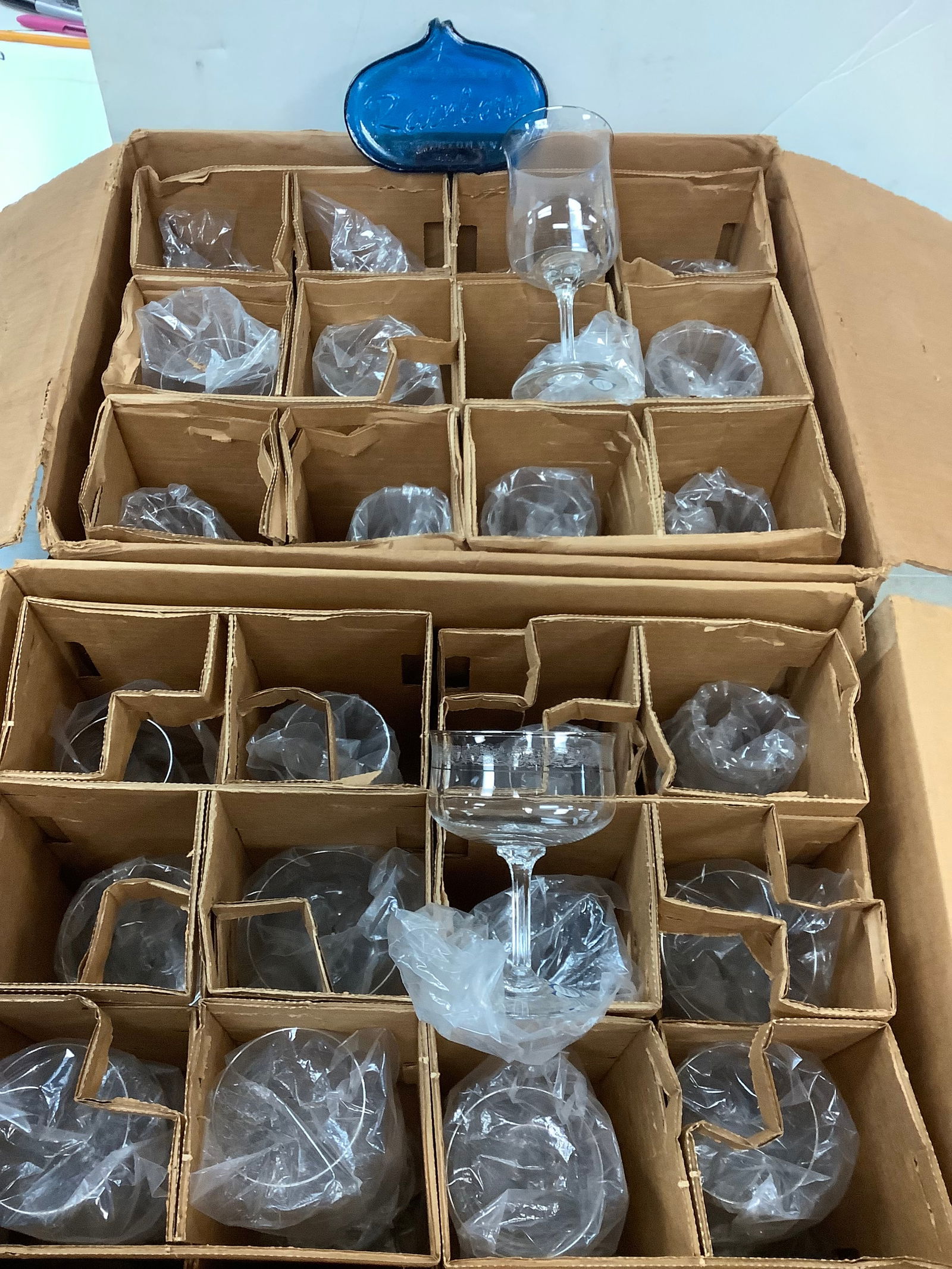 Lenox Moonspun Hand Etched Glass Cups (case 1 - 5 in, case 2 - 7 in) (1 of 1)