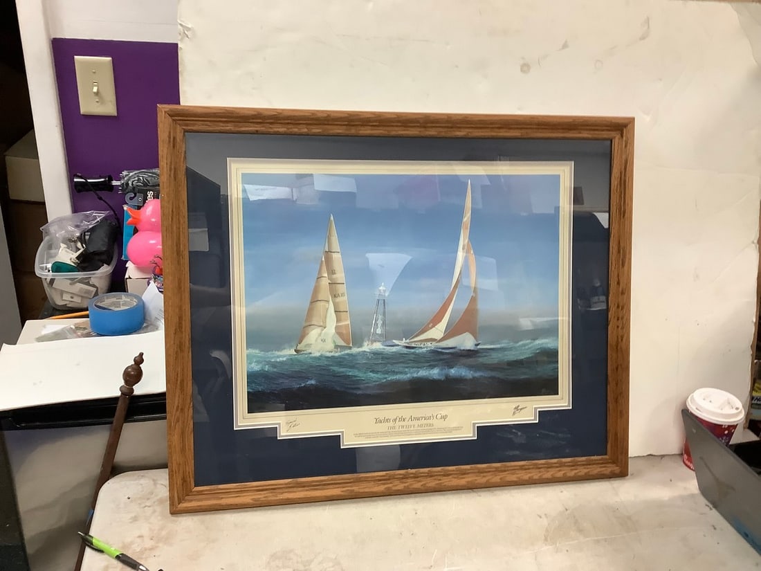 special edition yacts of the america's cup "the twelve meters " by thompson 25.25x30.75: special edition yacts of the america's cup "the twelve meters " by thompson 25.25x30.75