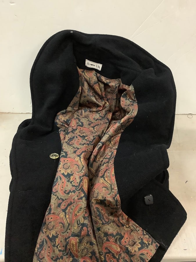 Hermak Kay black button up coat (1 of 1)