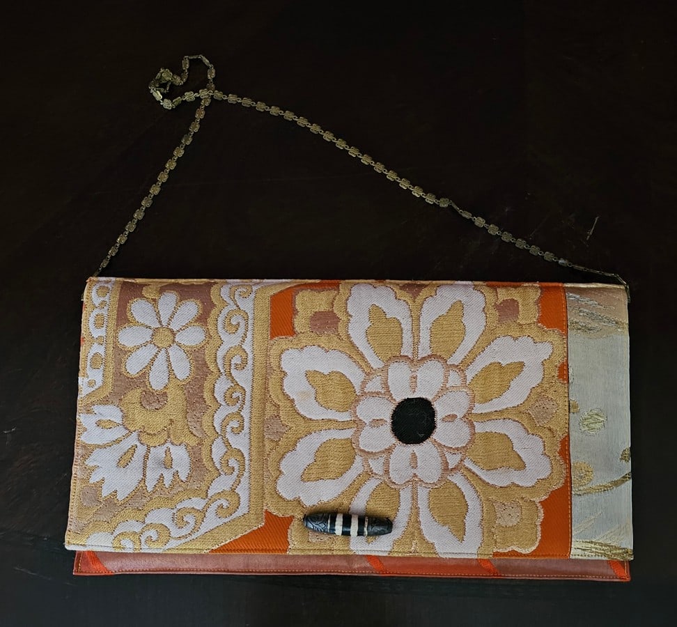 Handmade Signed Fabric Clutch: Handmade Signed Fabric Clutch