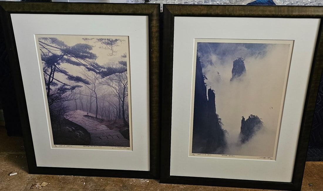 Pair of Michael Chen Limited Edition Prints "Path of Liberation" frame; 35.5x27.5" each (1 of 3)