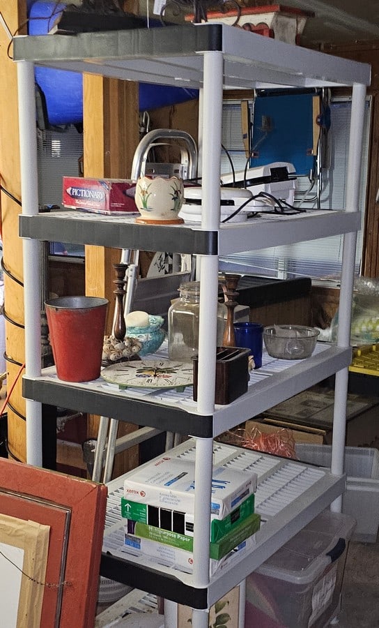 Heavy duty plastic shelving, (5) shelves, 72x24x36", (contents not included) (1 of 1)