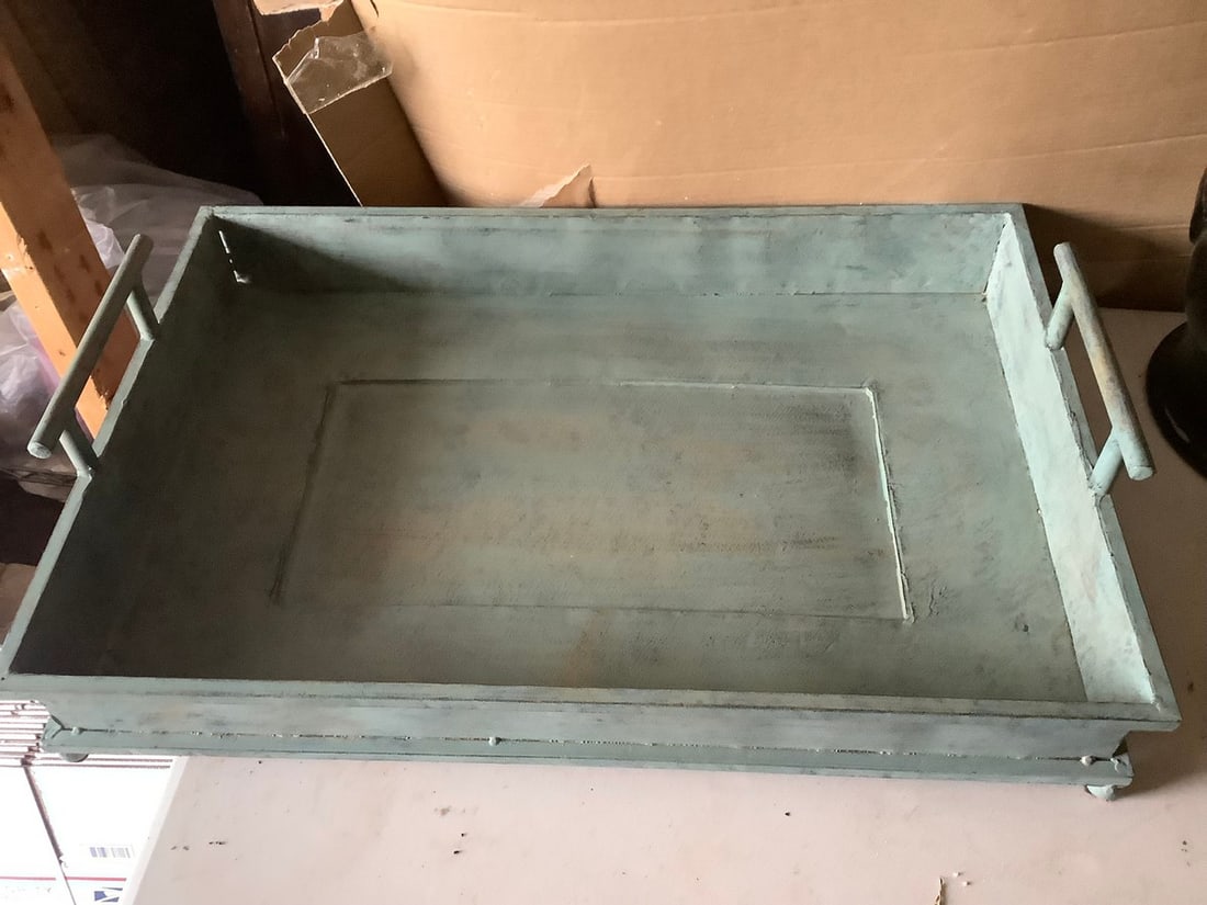 Caroline Kinder signed metal serving tray - 24 inches x 16 inches (1 of 1)