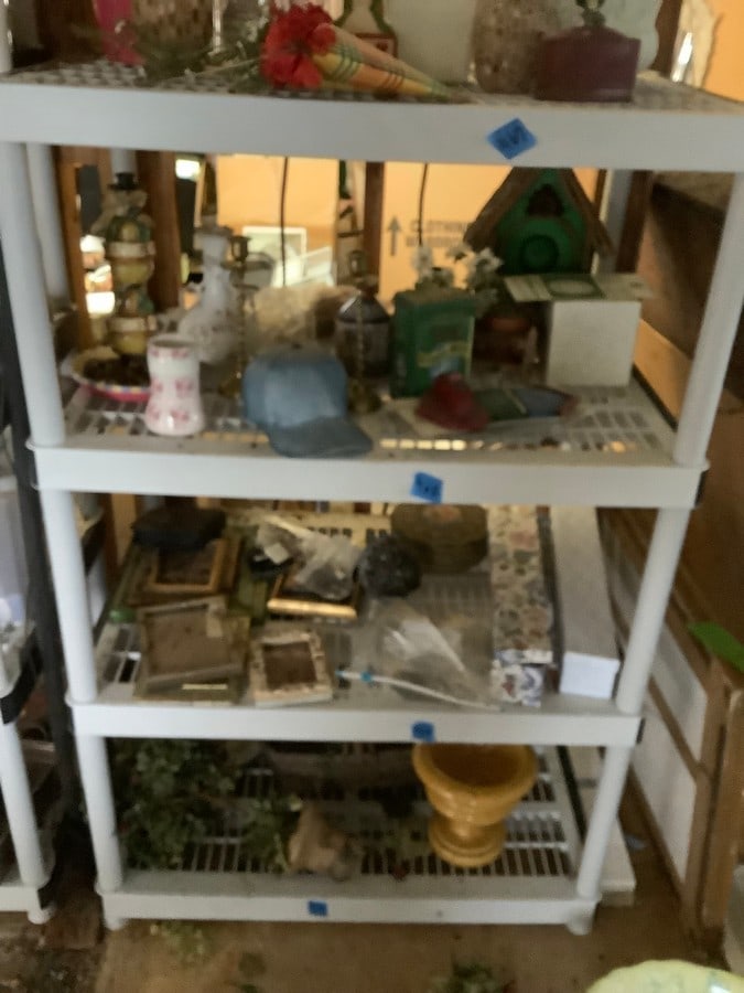 4 shelf shelving unit 55 inches x 36 inches - NO CONTENTS (1 of 1)