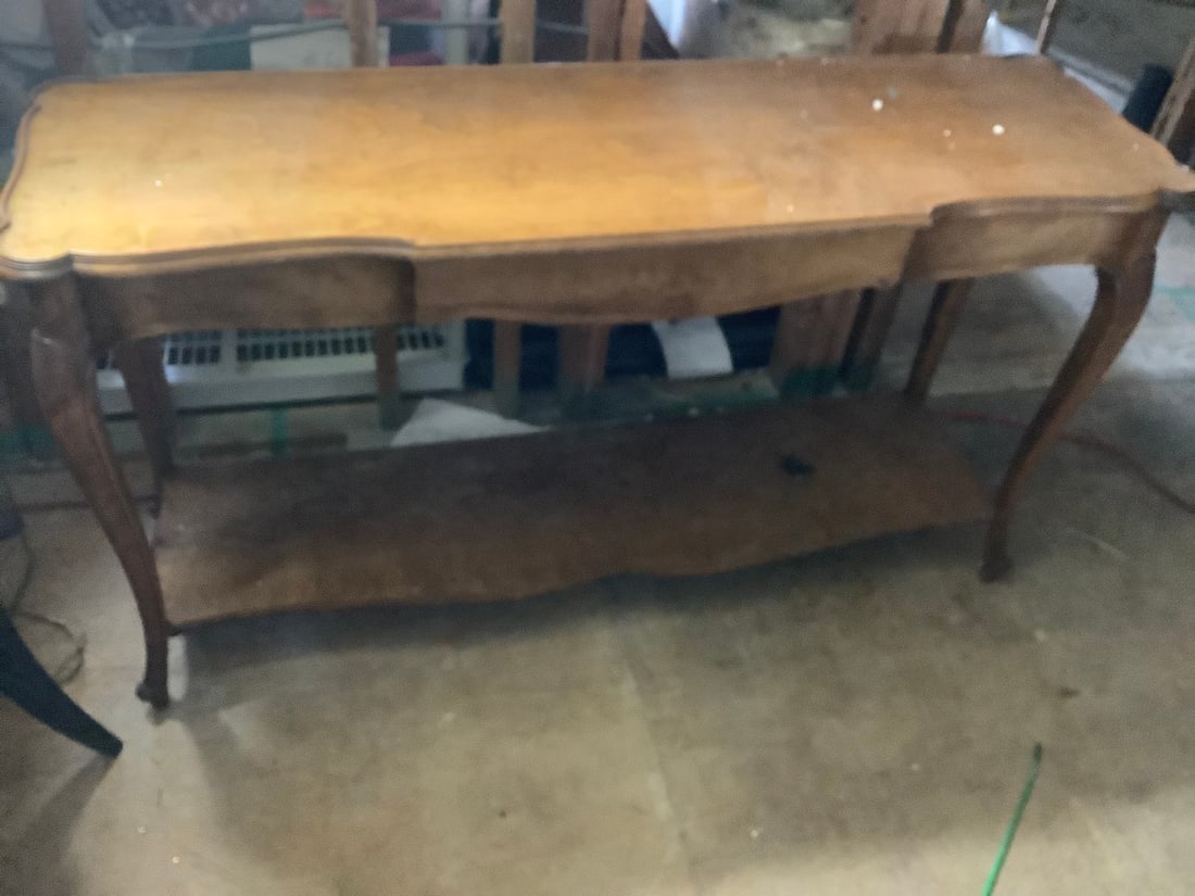 Wooden Hallway Table w/ 2 drawers 57 inches x 18 inches x 32 inches tall: Wooden Hallway Table w/ 2 drawers 57 inches x 18 inches x 32 inches tall