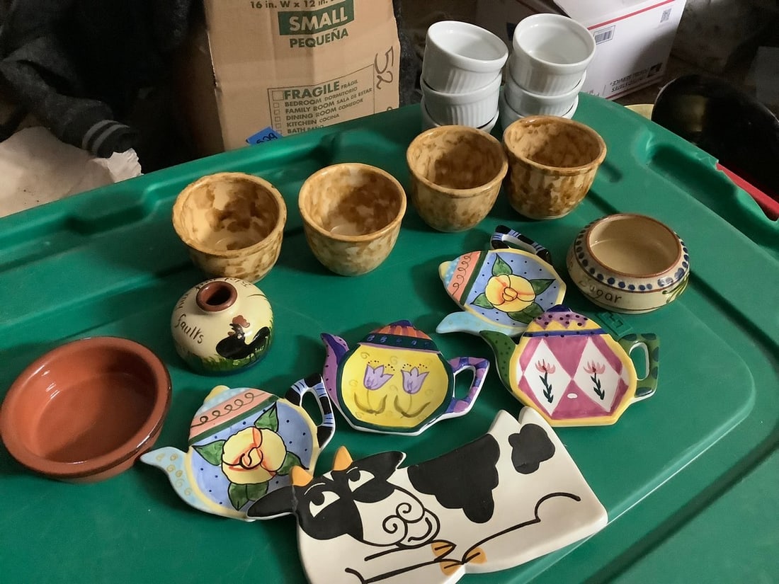 wacomb torqkay england dishes, signed by the artist tea bag holders and more: wacomb torqkay england dishes, signed by the artist tea bag holders and more