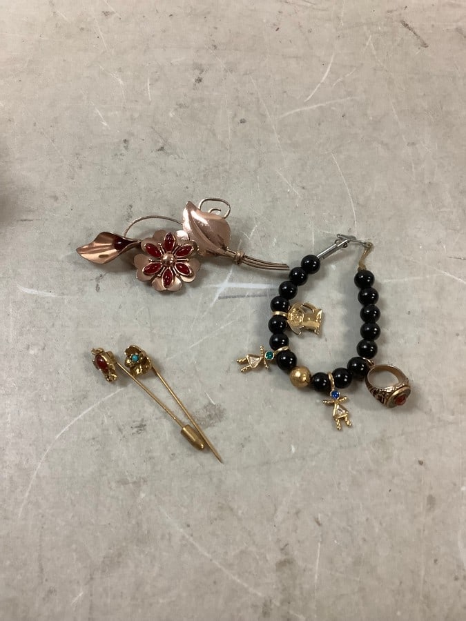 Bracelet and Pins: Bracelet and Pins