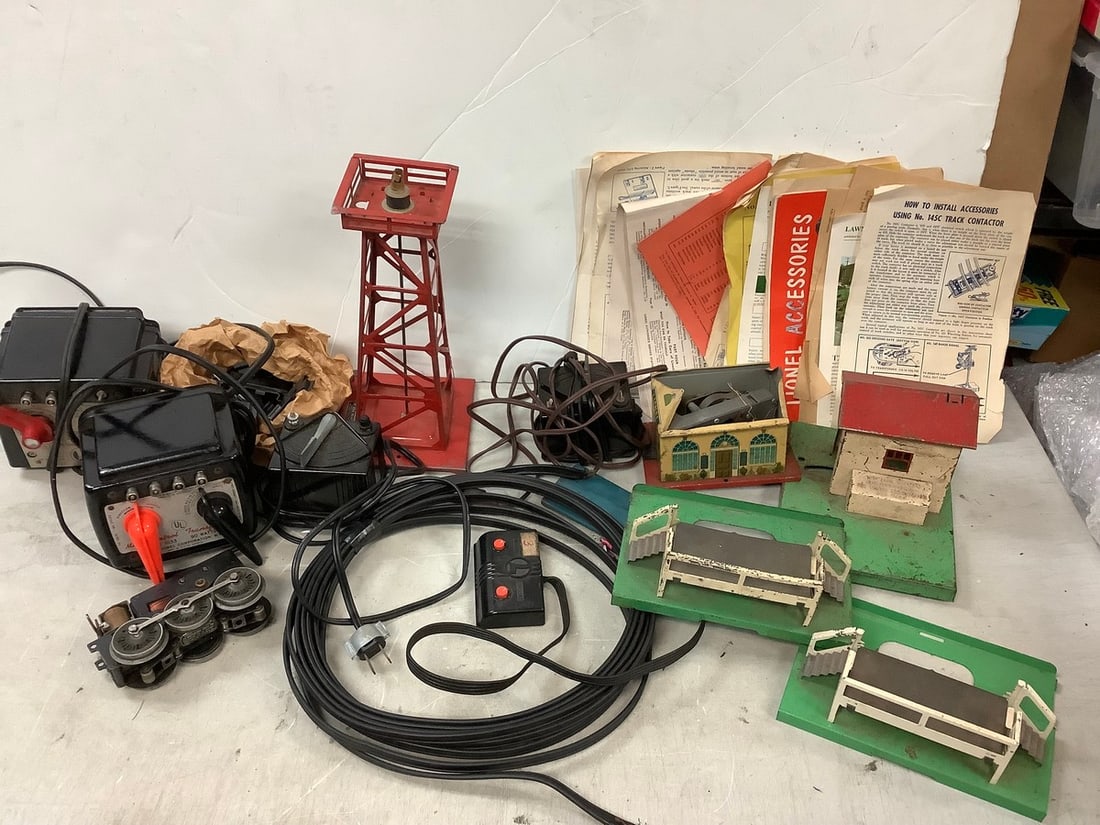Lot of train model buildings, manuals, and more (1 of 1)
