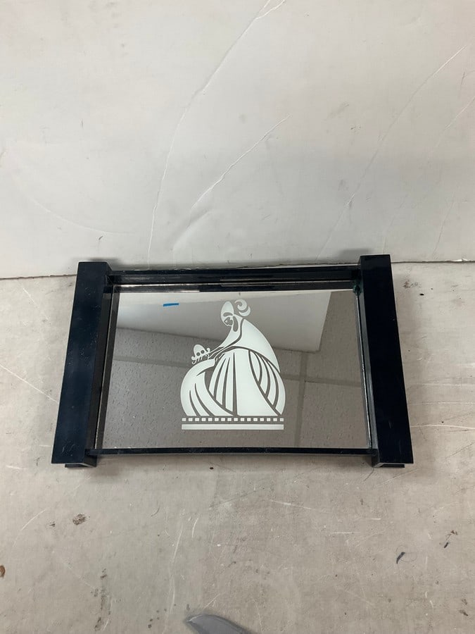 Mirrored tray 13.5x8: Mirrored tray 13.5x8