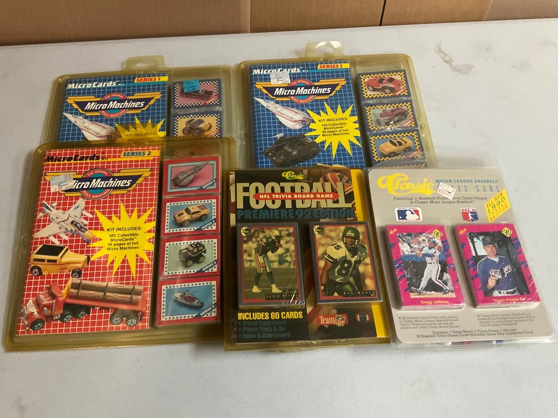 Lot of Micro Machines Microcards, Trivia game, and more (1 of 1)