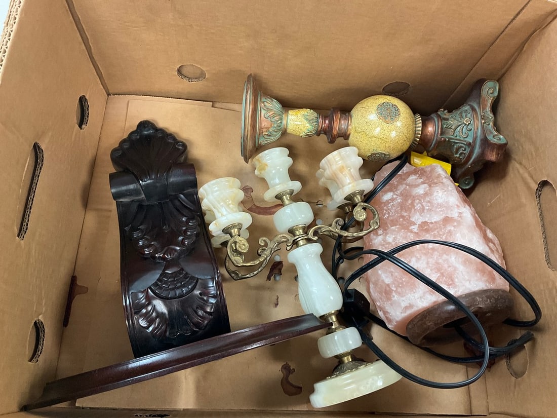 Candle Holder, Salt Lamp And More Auction