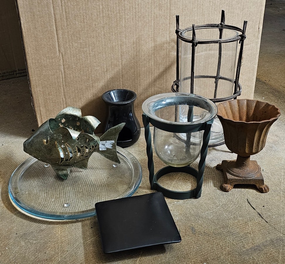 Candle Holder Grouping Incl Cast Iron (1 of 2)