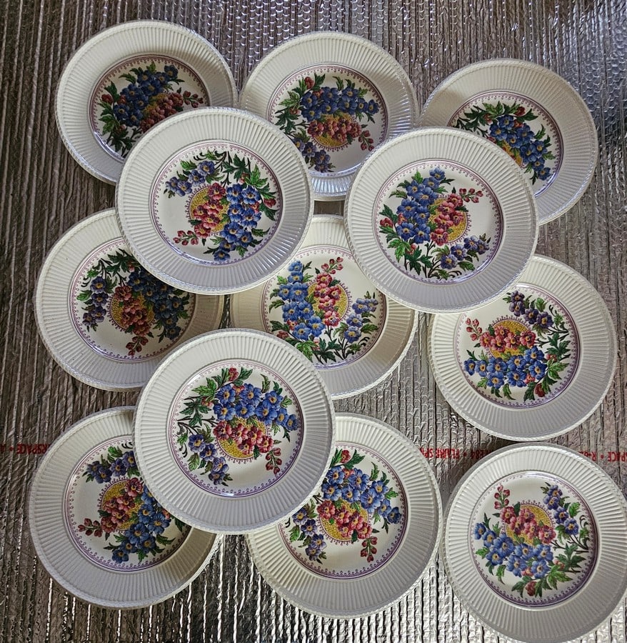 Set of 12 Excellent Condtion Wedgewood Vintage Thirlmere Plates each 9" diameter: Set of 12 Excellent Condtion Wedgewood Vintage Thirlmere Plates each 9" diameter