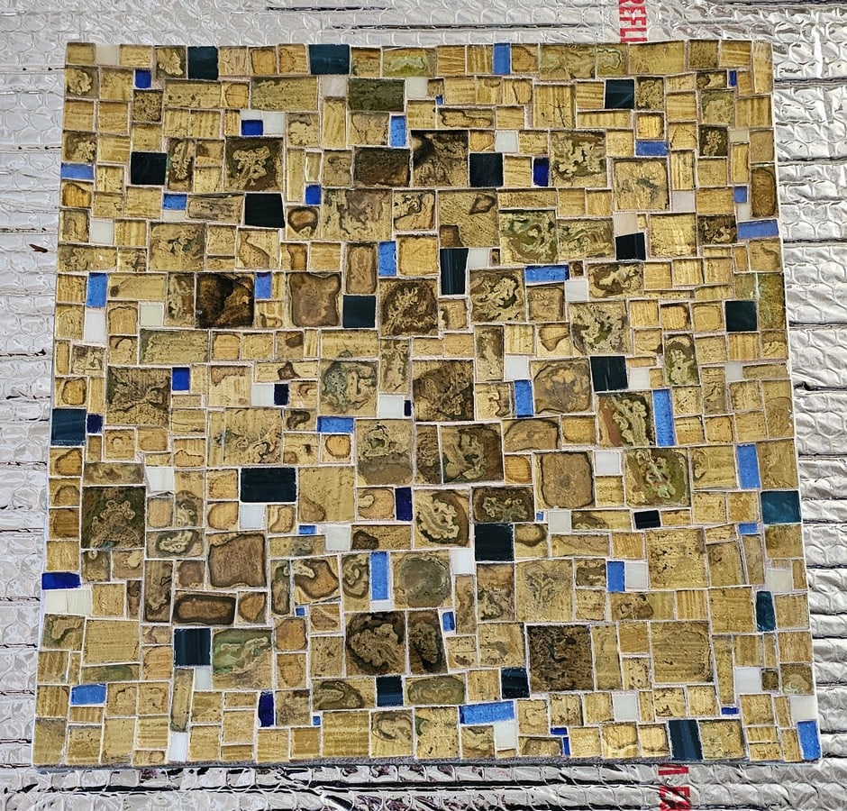 Mosaic Art Glass Tray 12x12": Mosaic Art Glass Tray 12x12"