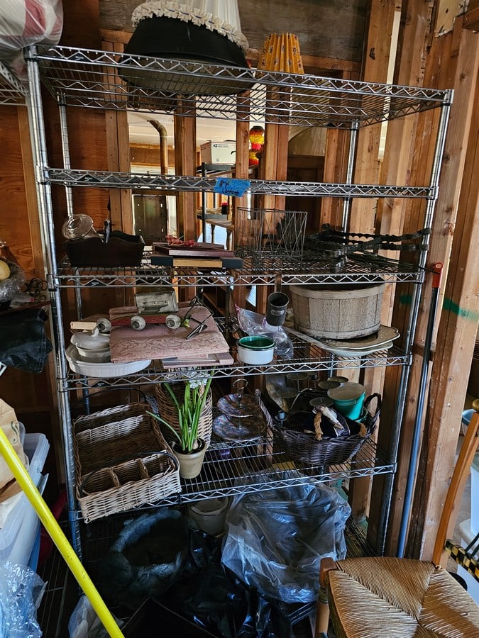 Chrome Metal Shelving Unit NO CONTENTS 74x48x24" (1 of 1)