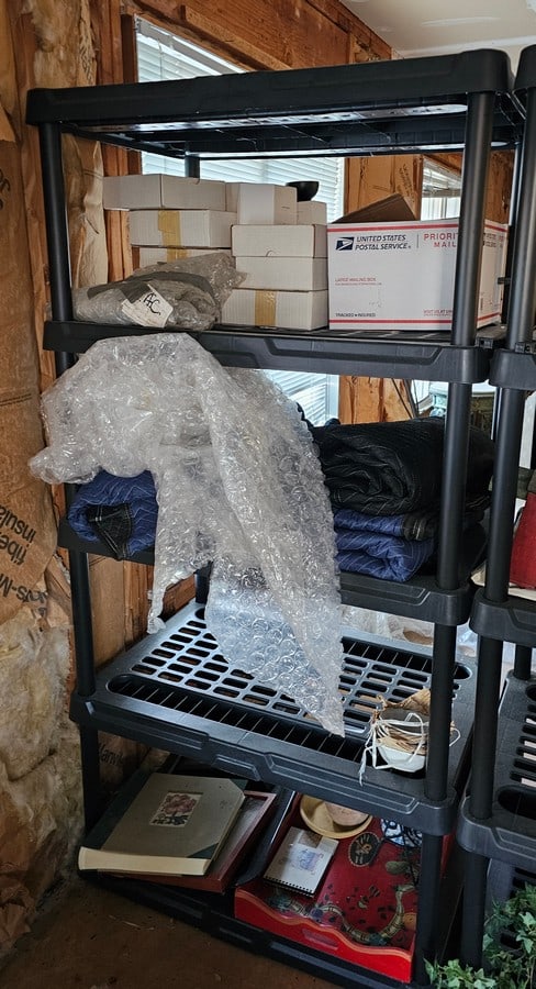 Black Plastic Shelving NO CONTENTS 2 (1 of 1)