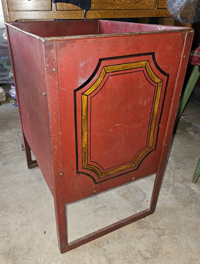 Early Metal Planter 24x14x18" (1 of 1)