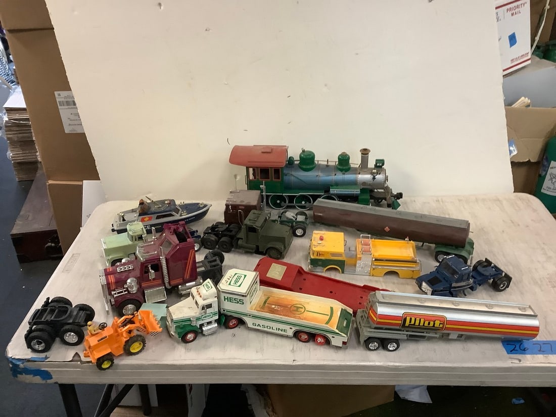 Lot Of Toy Trains, Trucks And More Auction