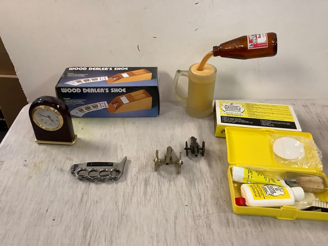 Muzzleloader Cleaning & Seasoning Accessory Kit, Brass Knuckle Knife and more (1 of 1)