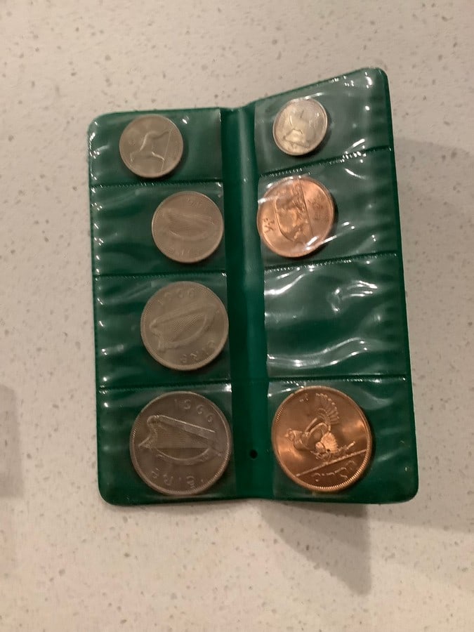 COINS OF IRELAND collection book with vintage foreign coins (1 of 1)