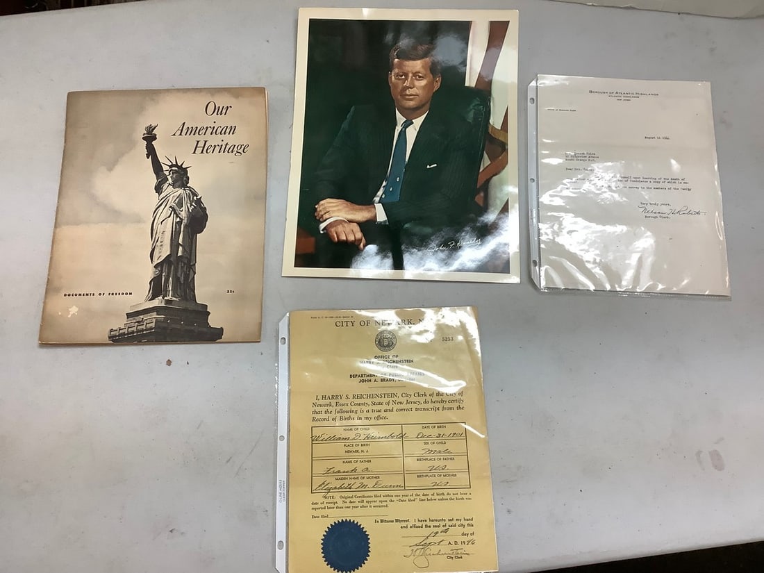 Picture of JFK and Documents (1 of 1)