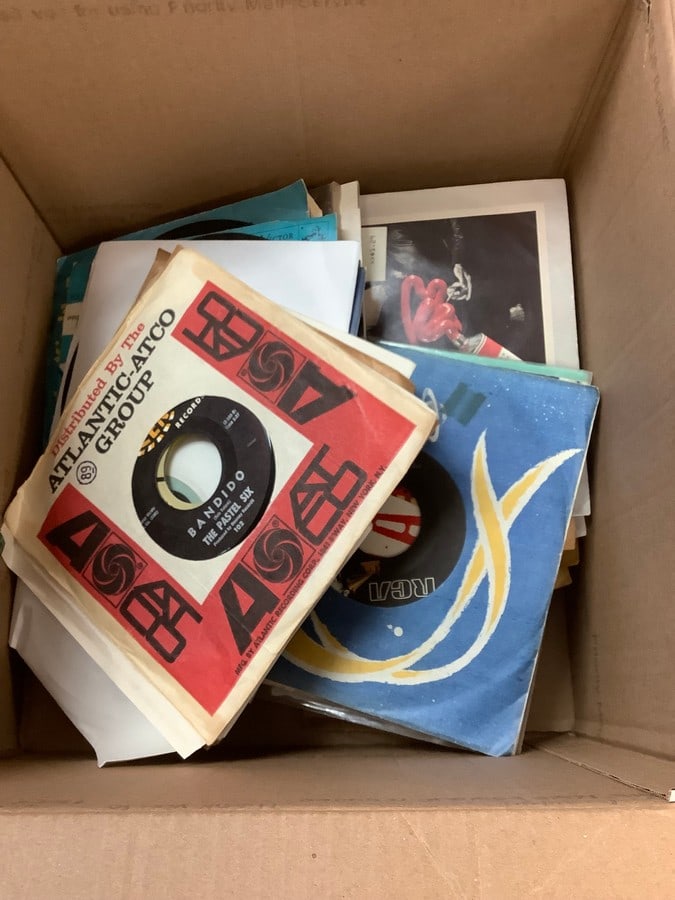 Large lot of 45 records (1 of 1)