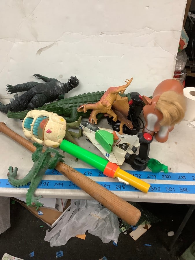 Vintage Ideal Toys, Vintage Baseball Bat, Original Godzilla, Dinosaurs and more: Vintage Ideal Toys, Vintage Baseball Bat, Original Godzilla, Dinosaurs and more