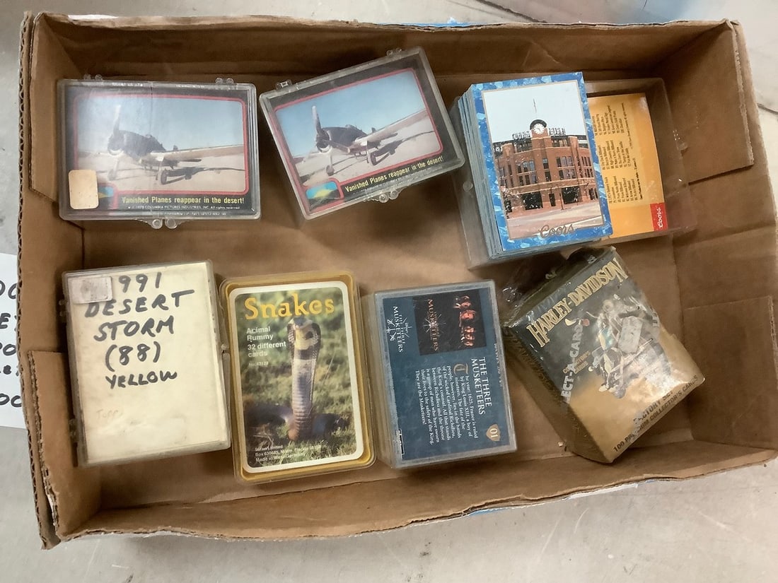 Harley Davidson Cards, Plane Cards, 3 Muskateer Cards and more: Harley Davidson Cards, Plane Cards, 3 Muskateer Cards and more