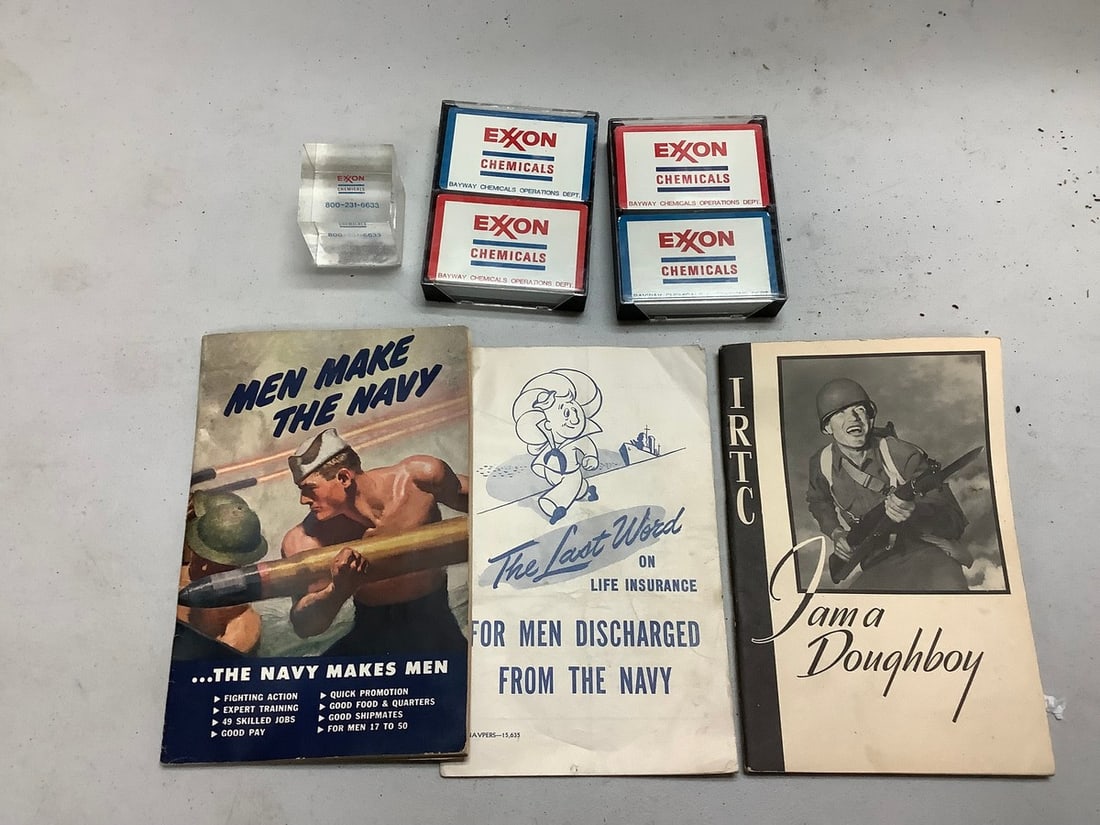 EXXON playing cards and vintage EPHEMERA: EXXON playing cards and vintage EPHEMERA
