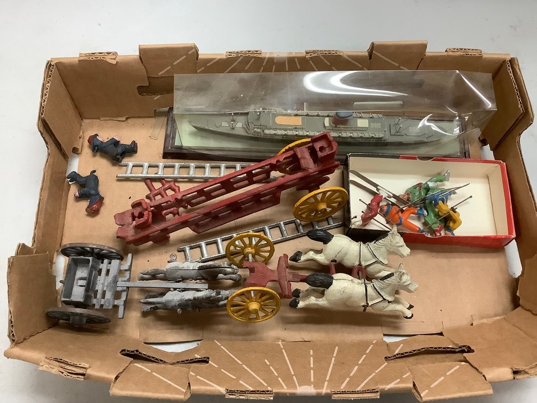 Die cast horse carriages, ship replica and more (1 of 1)