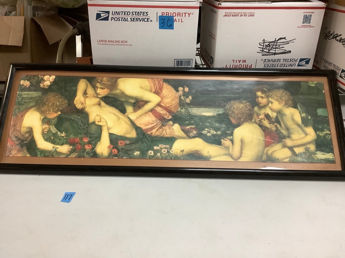 The Awakening of Adonis from John William Waterhouse 37"x13" (1 of 1)