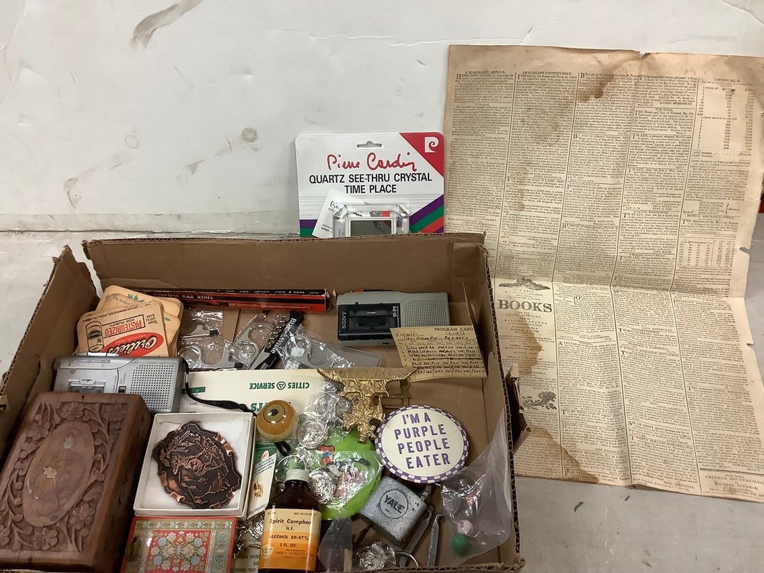 Vintage wood box, portable tape recorders, and more (1 of 1)
