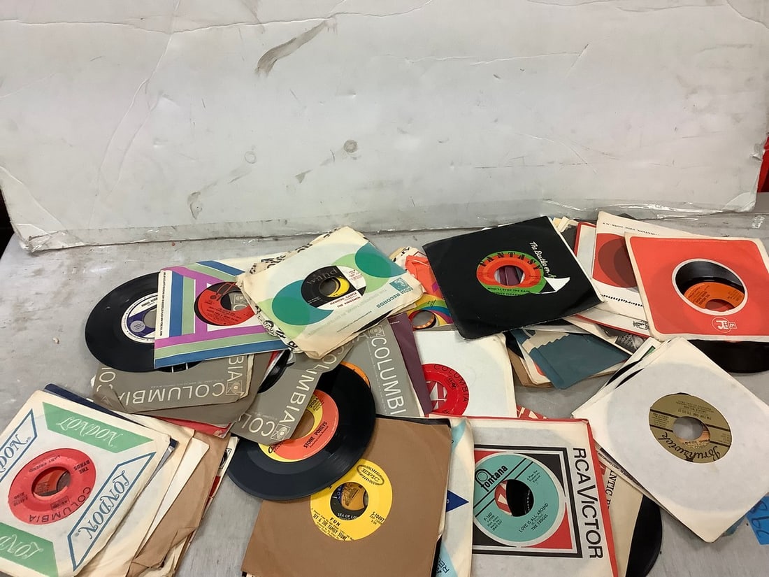 Large lot of 45 records (1 of 1)