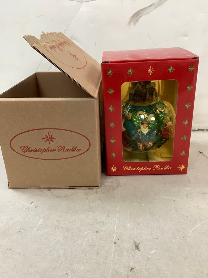 Christopher Radko Christmas Ornament Auction