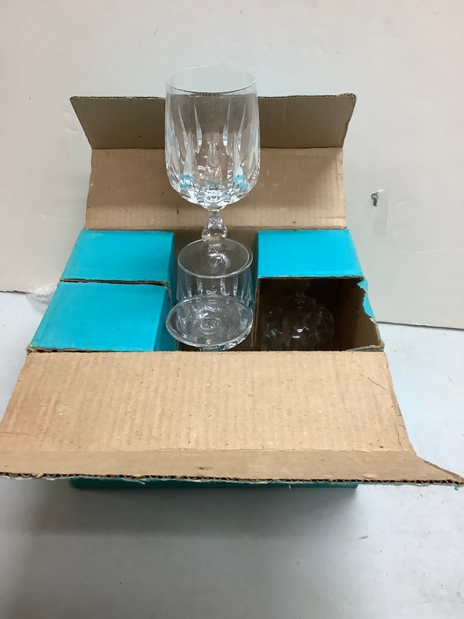 Set of 6 German Crystal Goblets measuring 7" (1 of 1)