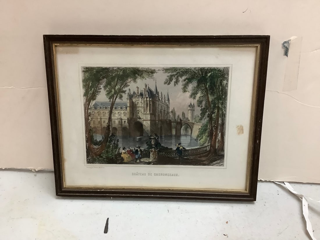 Colored etching 7x9": Colored etching 7x9"