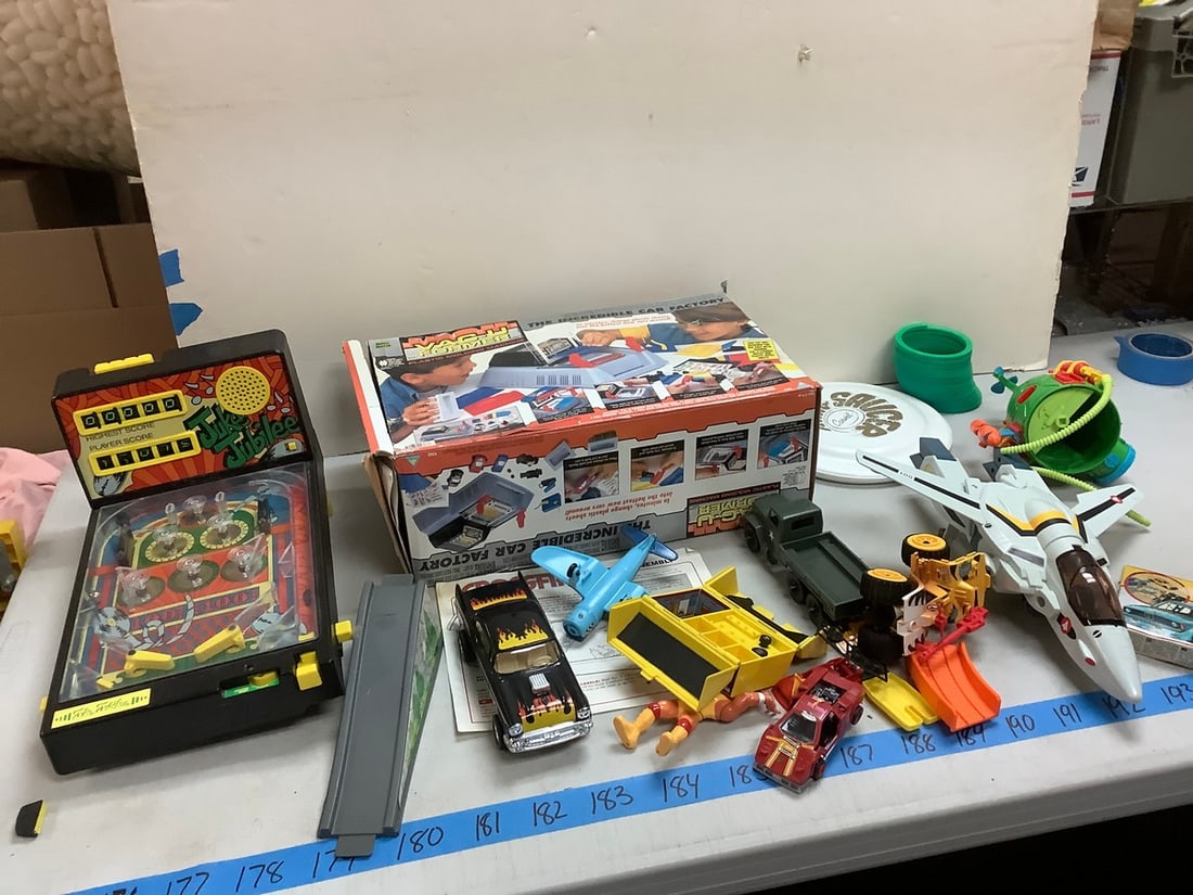 Large lot of Vac-u former car factory, pin ball machine and more toys (1 of 1)