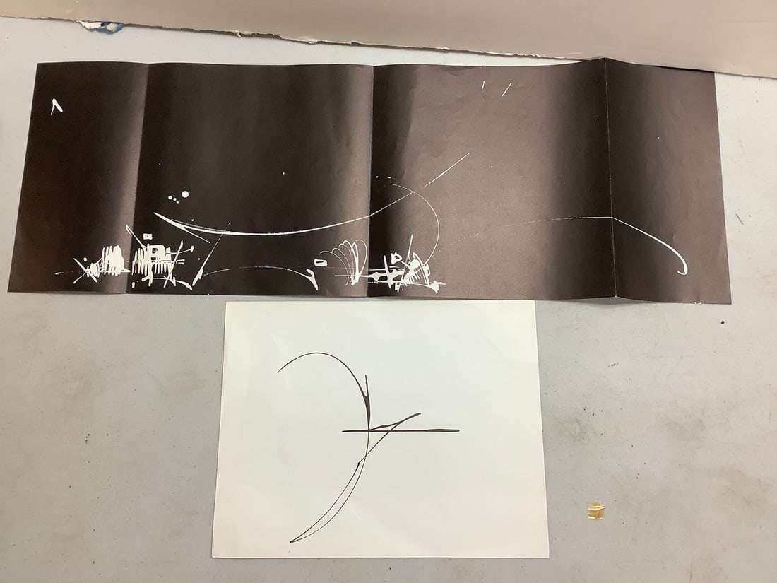 Georges Mathieu Litographs biggest 25"x8.75": Georges Mathieu Litographs biggest 25"x8.75"