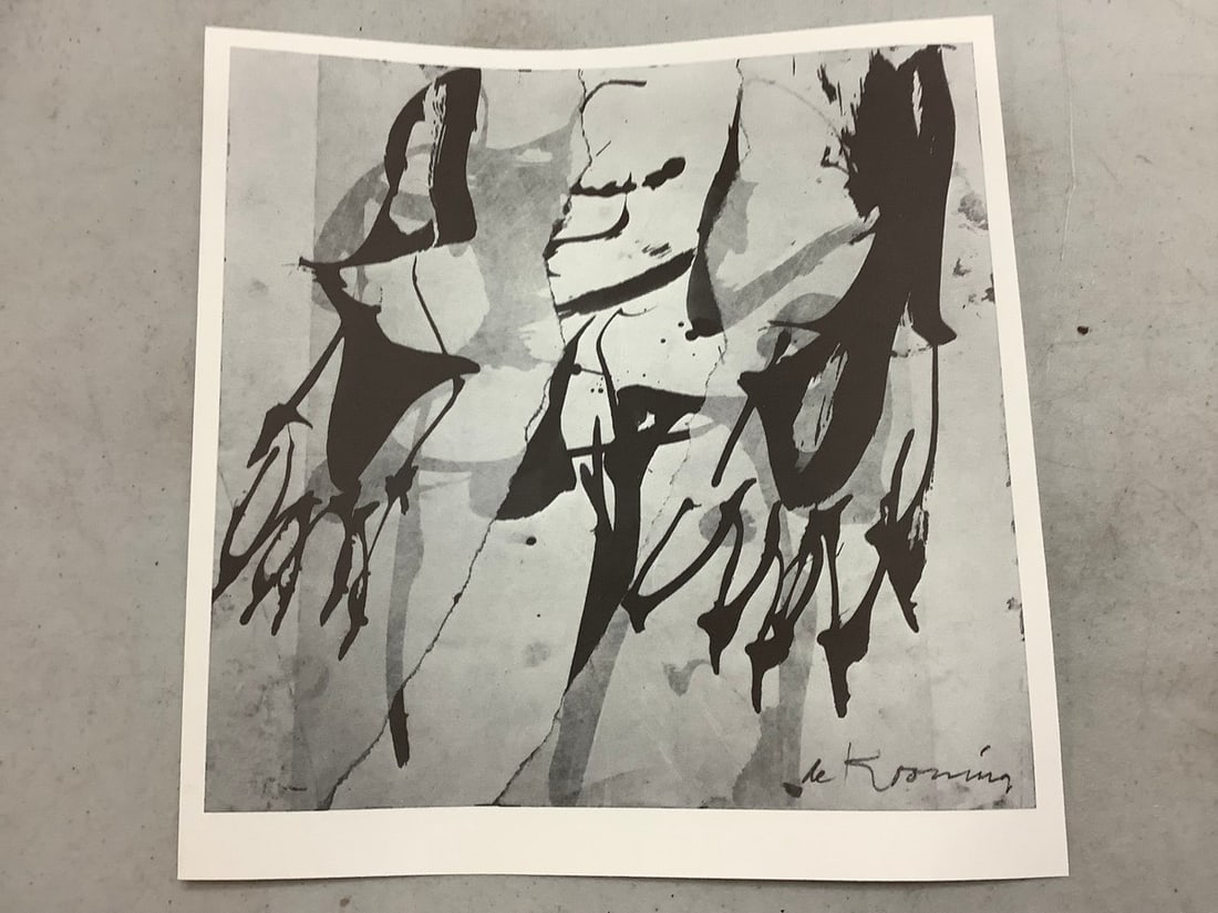 Willem de Kooning lithograph on arches paper 9.5"x9.25" (1 of 1)