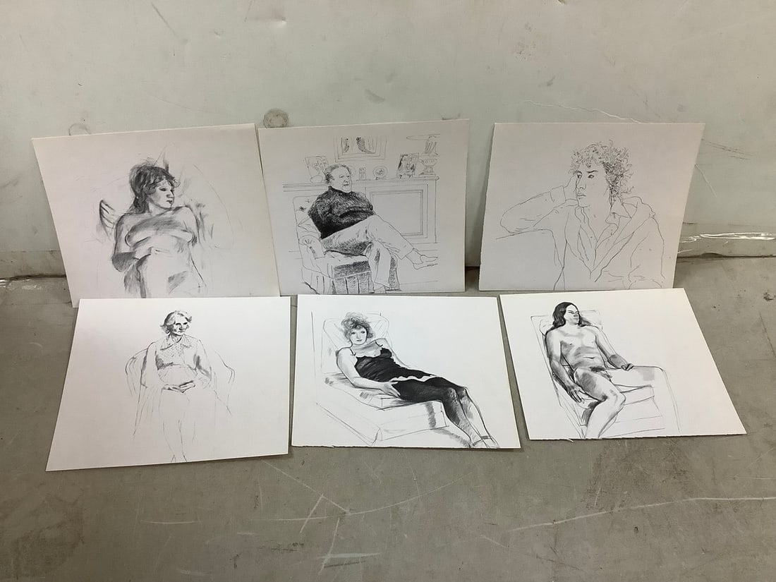 David Hockney Lot of 6 engravings: David Hockney Lot of 6 engravings