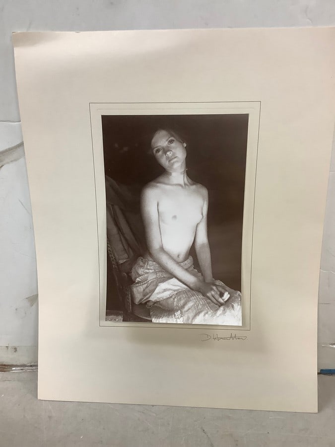 David Hamilton pencil signed print 12x15in.: David Hamilton pencil signed print 12x15in.