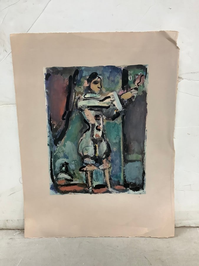 Cy Twombly Print in colors 16.5x8.25in. (1 of 1)