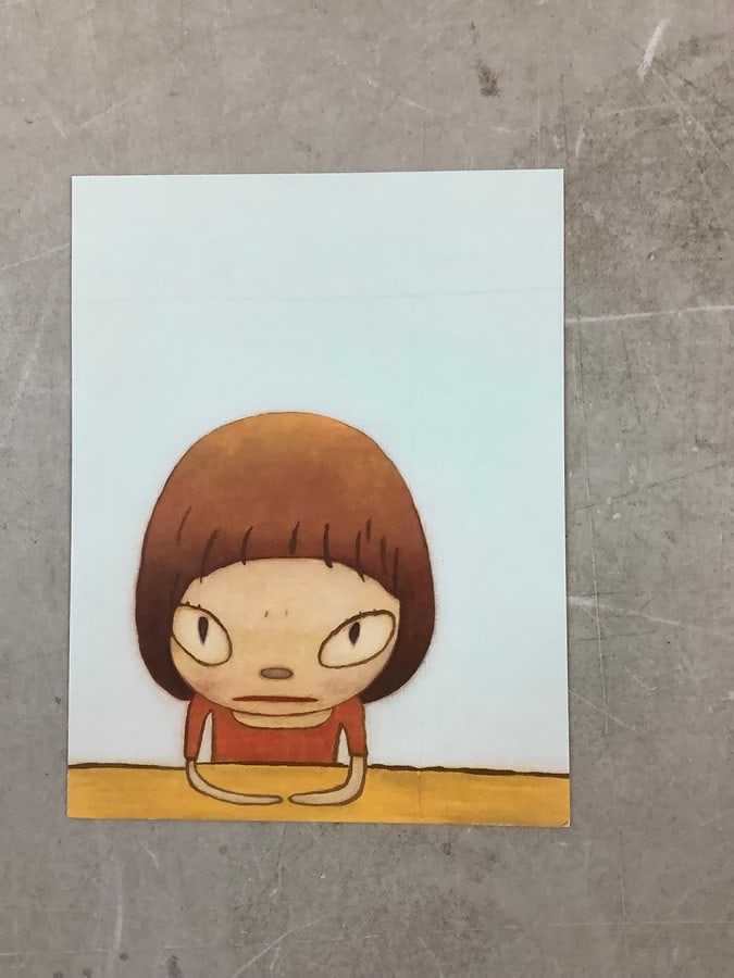 Yoshitomo Nara Print in Colors on Wove Paper (Doll Figure) 6.25x5" (1 of 1)