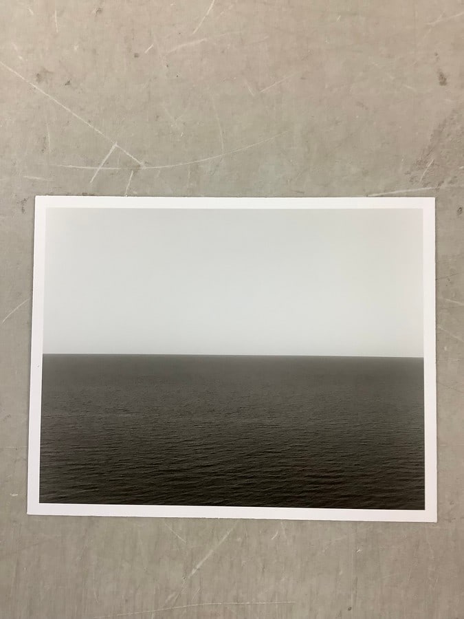 Hiroshi Sugimoto "Sea of Japan, Rebun Island 1996" Print in Colors 9x7.25": Hiroshi Sugimoto "Sea of Japan, Rebun Island 1996" Print in Colors 9x7.25"