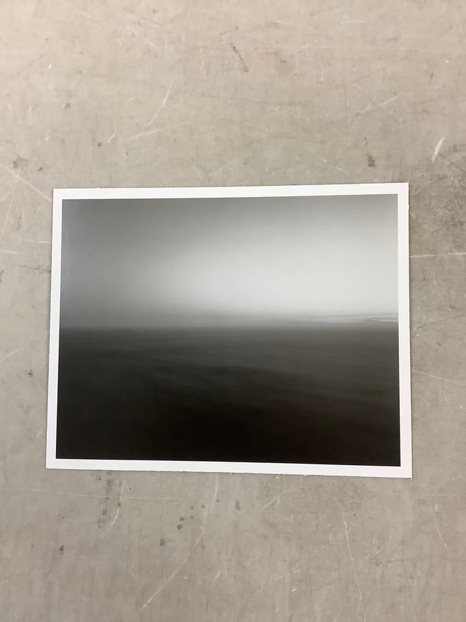 Hiroshi Sugimoto "North Pacific Ocean, Oregon 1988" Print in Colors 9x7.25": Hiroshi Sugimoto "North Pacific Ocean, Oregon 1988" Print in Colors 9x7.25"