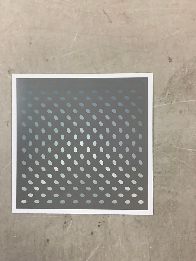 Bridget Riley Print in Colors 8x8" (1 of 1)