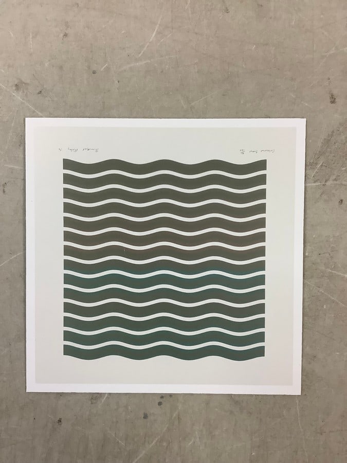 Bridget Riley Print in Colors 8x8" (1 of 1)