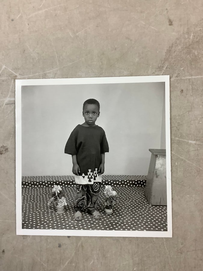 Malick sidibe print in colors 6.75x6.75in. (1 of 1)