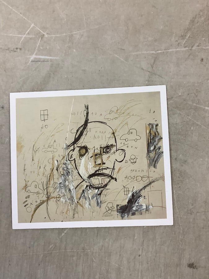 Jean Michel Basquiat Print in colors 7.25x6.25" (1 of 1)